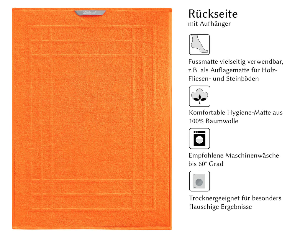 Duschvorleger 50x70 cm Orange - Blutorange