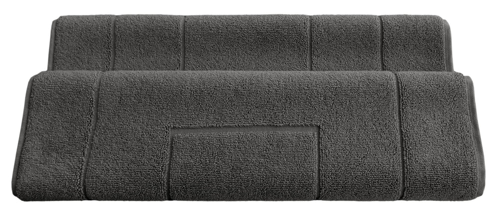 Frottee Duschvorleger 50x90 cm Grau - Anthrazit