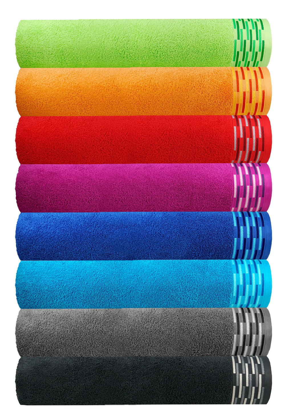 XL Saunahandtuch 80x200 cm superflauschig Schwarz