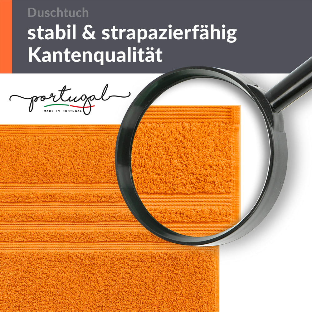 Duschtuch 70x140 cm 2er Set Orange - Clementinen