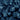 Handemade Schlingenteppich 50x70 cm, Blau - Kosmos