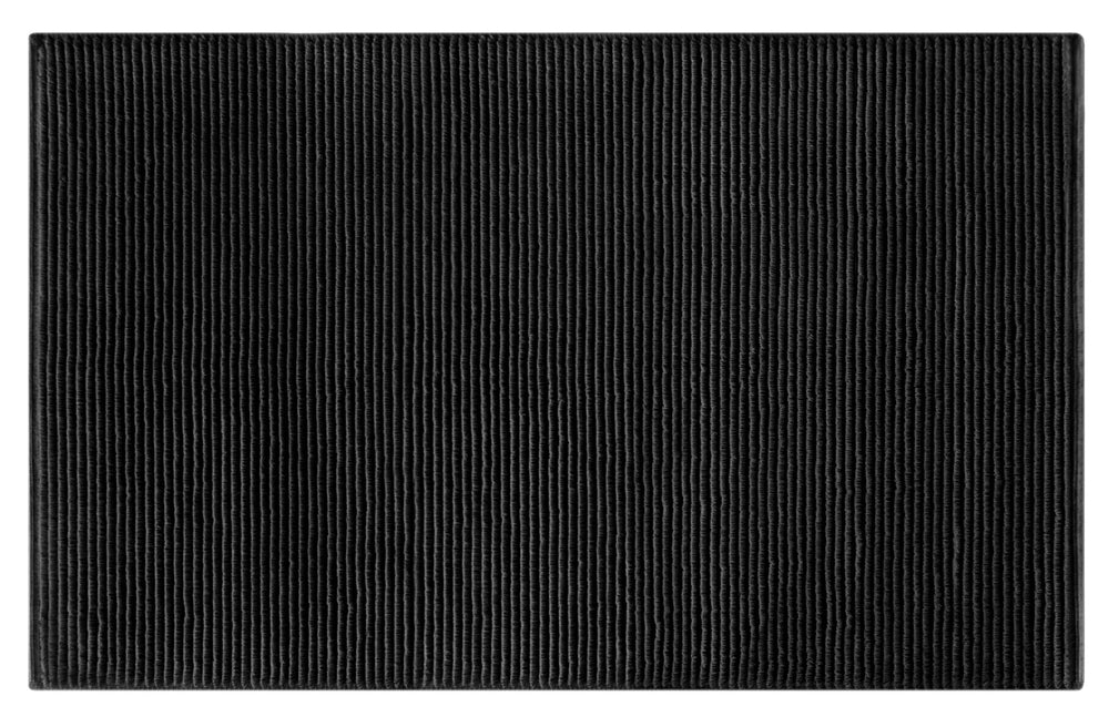 Badematte 50x80 cm Schwarz