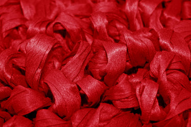 Handemade Schlingenteppich 50x70 cm, Rot - Chili