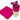 Seiftücher 30x30 cm, 6er Set Waschlappen Pink - Purpur