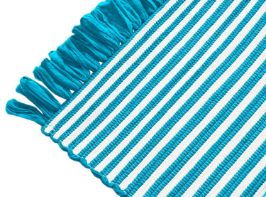 Handmade Läufer 60x120 cm Blau - Pazifik