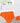 Gästehandtuch 30x50 cm Orange - Blutorange