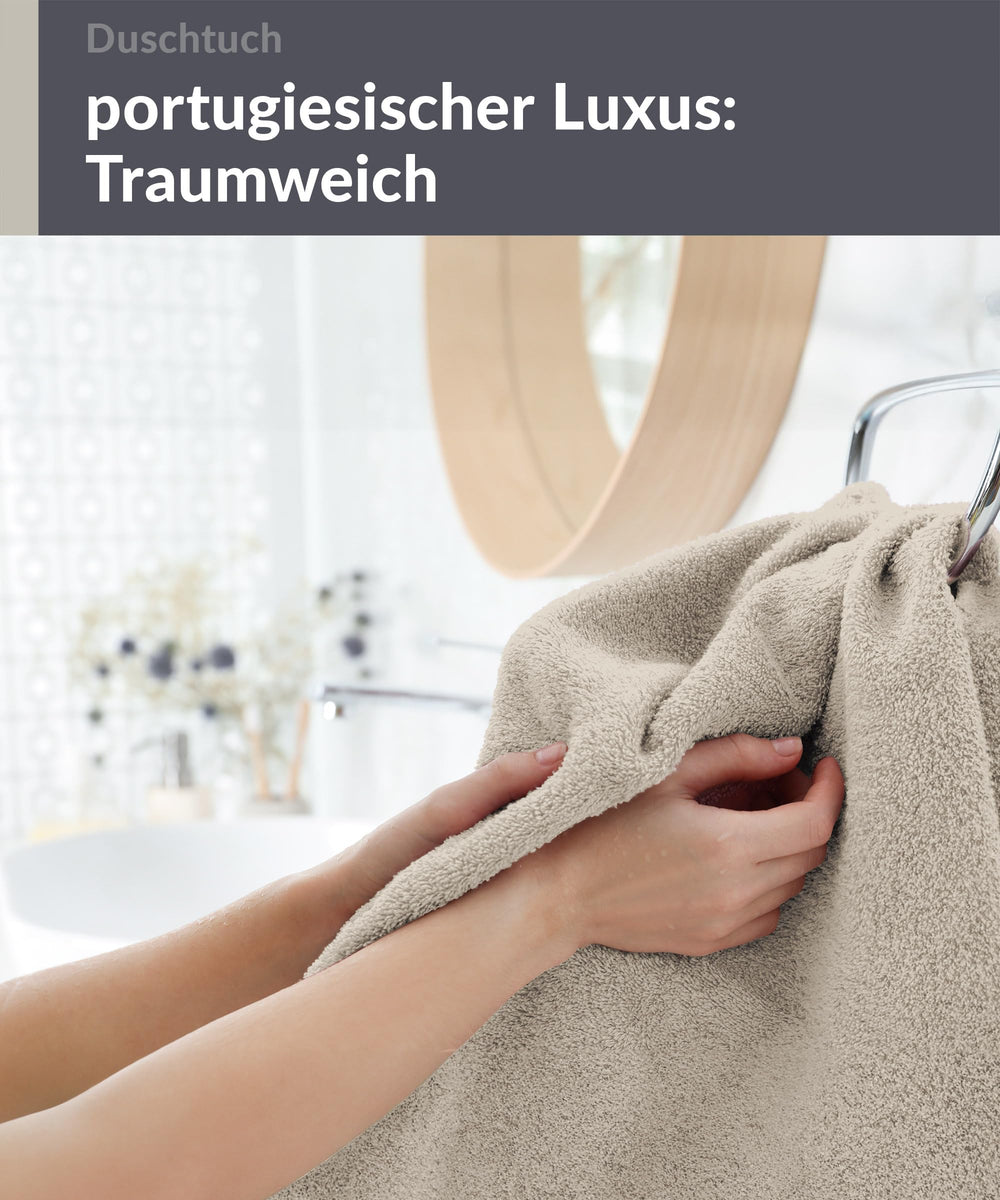 Duschhandtuch 70x140 cm Grau - Kiesel