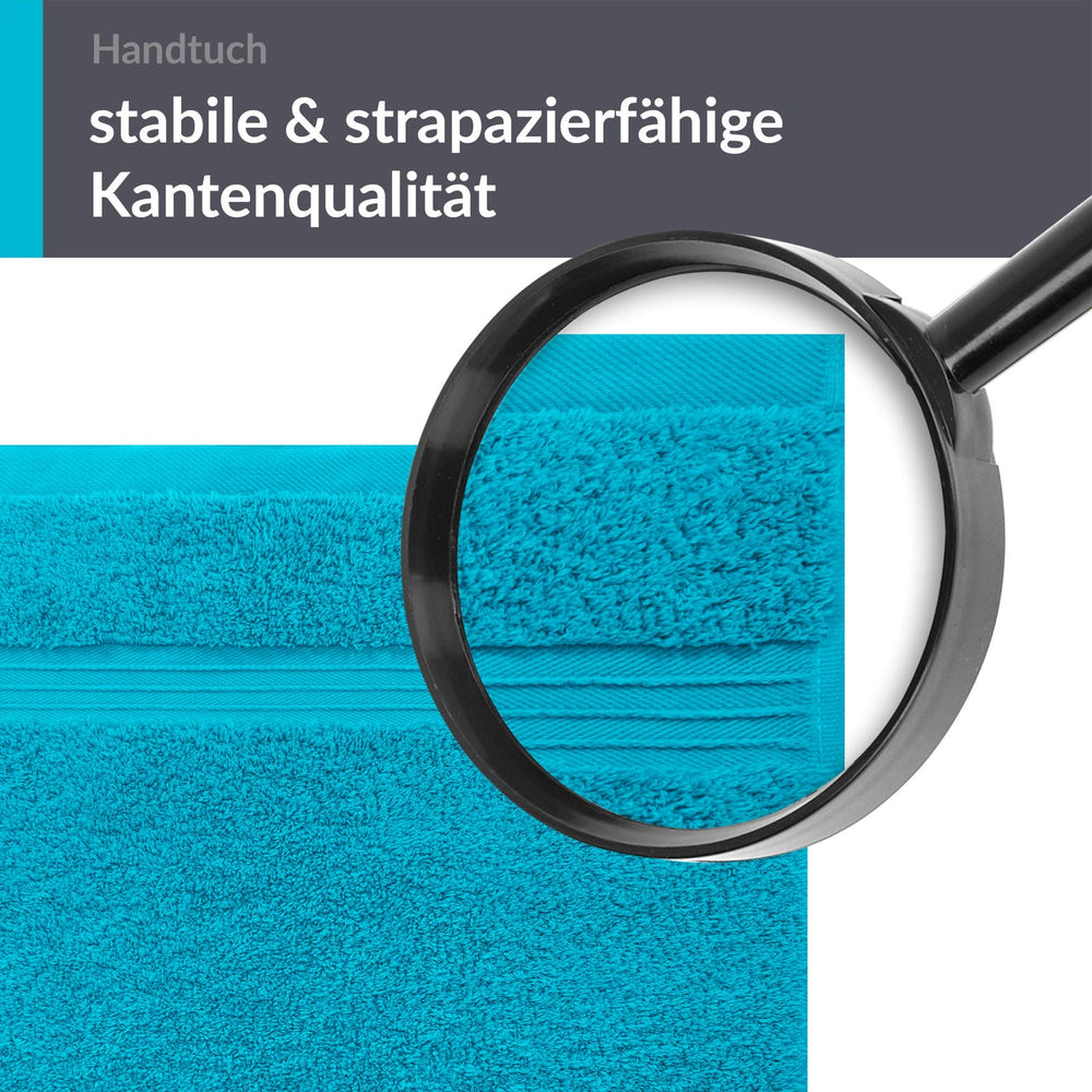 Handtuch Set 50x100 cm 2 Stück Blau - Aquamarin