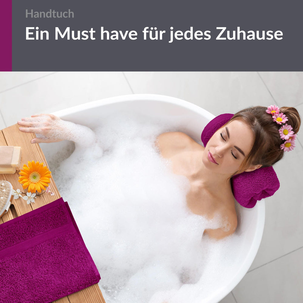 Handtuch Set 50x100 cm 2 Stück Lila - Orchidee