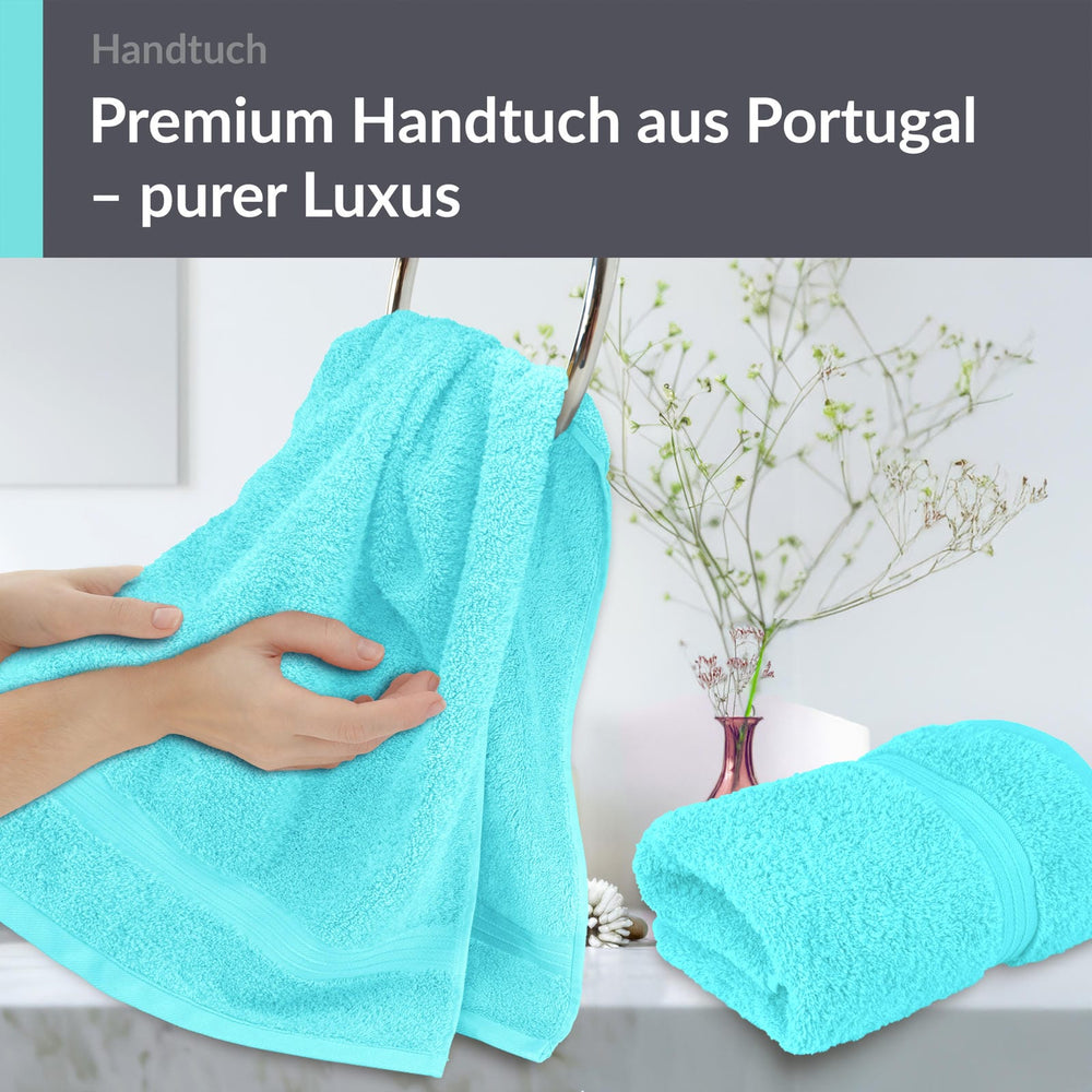 Handtuch Set 50x100 cm 2 Stück Türkis