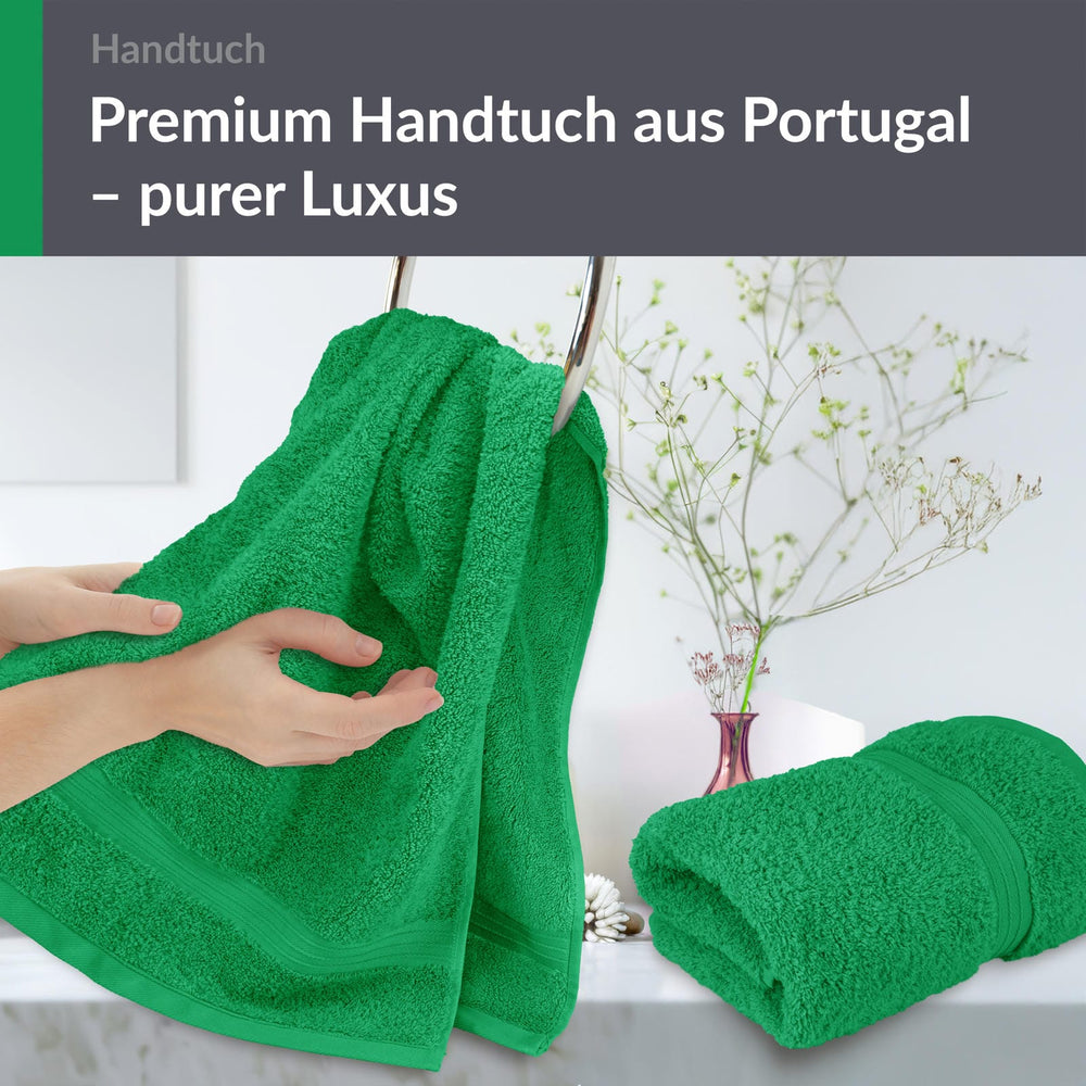 Handtuch Set 50x100 cm 2 Stück Grün - Forst