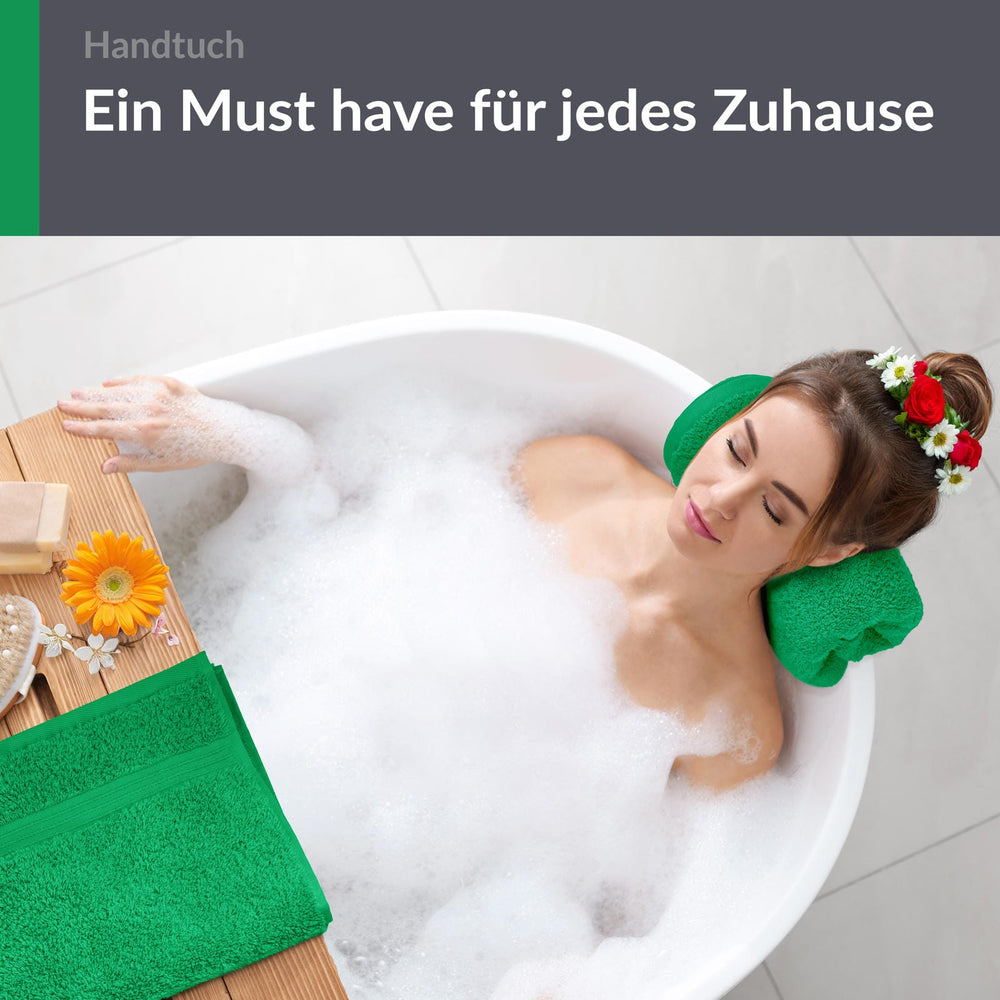 Handtuch Set 50x100 cm 2 Stück Grün - Forst