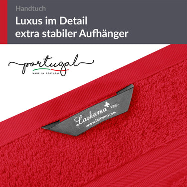 Handtuch Set 50x100 cm 2 Stück Rot - Scharlach