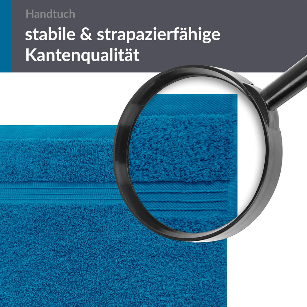 Frottee Handtuch 50x100 cm Blau - Petrol