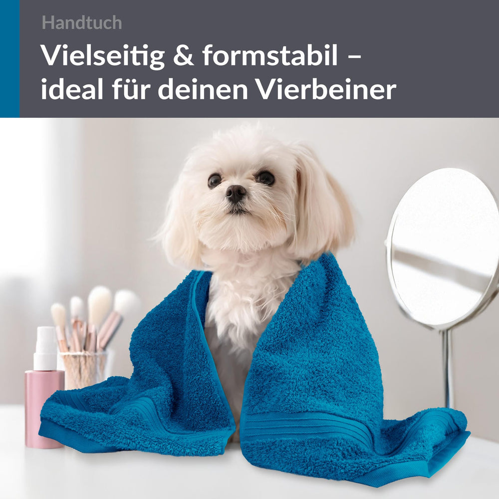 Frottee Handtuch 50x100 cm Blau - Petrol