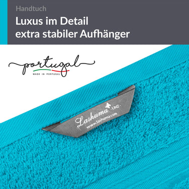 Frottee Handtuch 50x100 cm Blau - Aquamarin