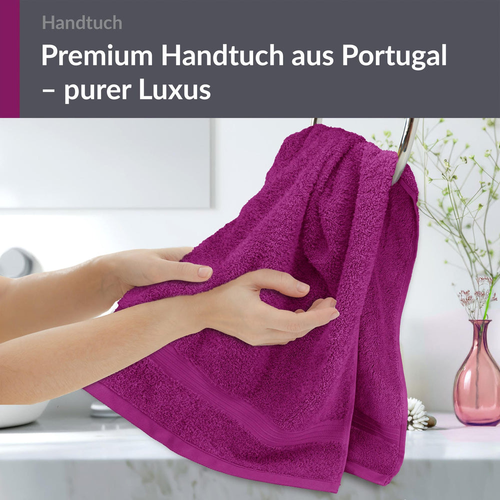 Frottee Handtuch 50x100 cm Lila - Orchidee