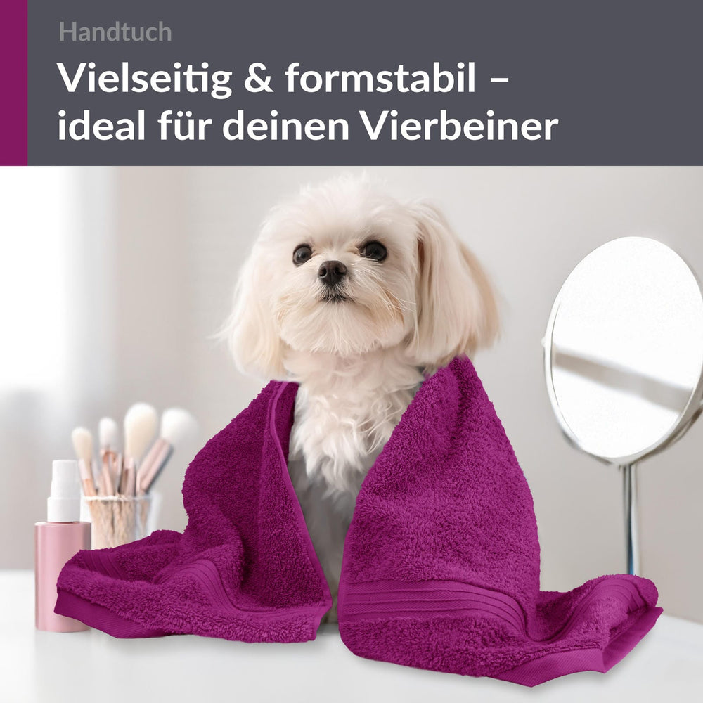 Frottee Handtuch 50x100 cm Lila - Orchidee