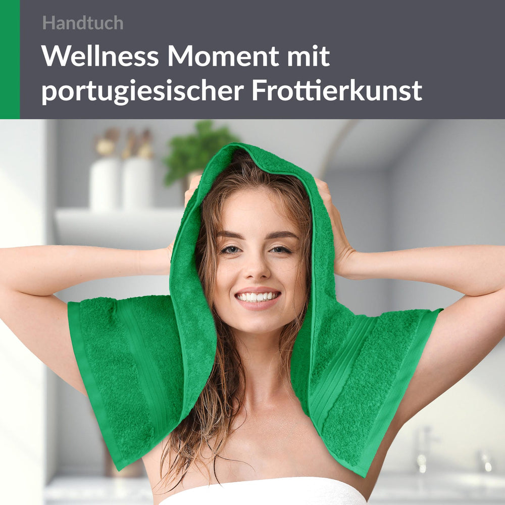 Frottee Handtuch 50x100 cm Grün - Forst