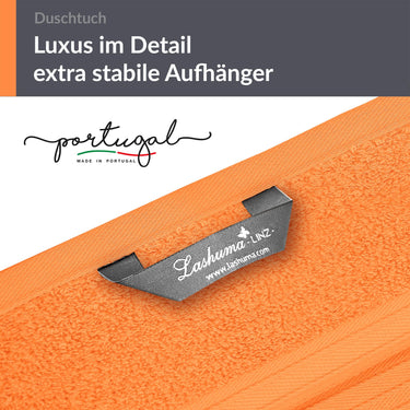 Frottee Handtuch 50x100 cm Orange - Blutorange