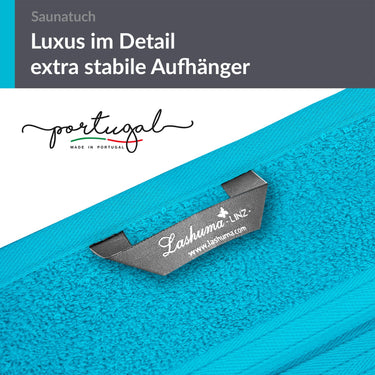 Gästehandtuch 30x50 cm 4er Set  Blau - Aquamarin