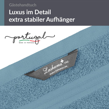Gästehandtuch 30x50 cm 4er Set  Blau - Tauben