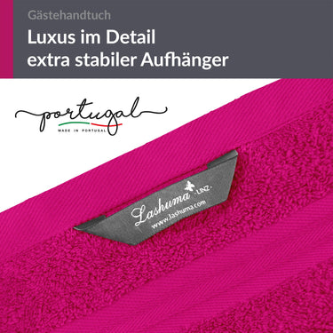 Gästehandtuch 30x50 cm 4er Set  Pink - Purpur