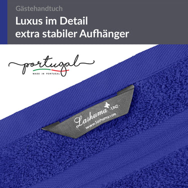 Gästehandtuch 30x50 cm 4er Set  Blau - Königs