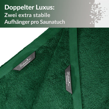 XXL Saunahandtuch 100x200 cm Lillby Grün - Tannen