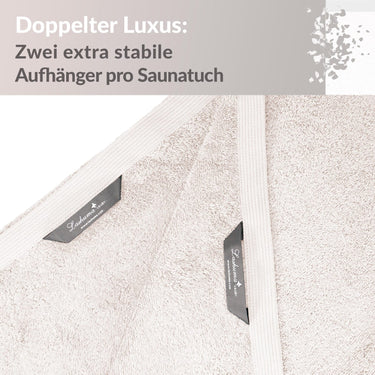 XXL Saunahandtuch 100x200 cm Lillby Natur