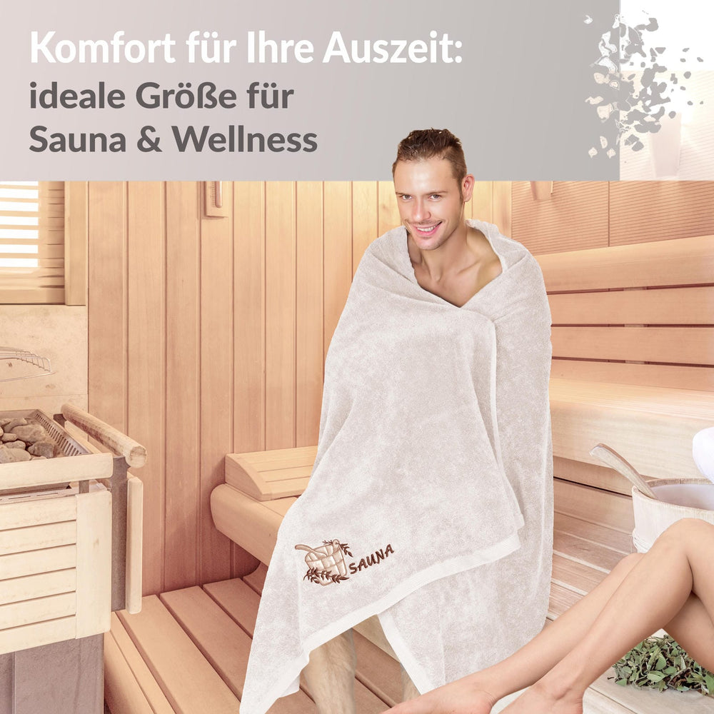 XXL Saunahandtuch 100x200 cm Lillby Natur