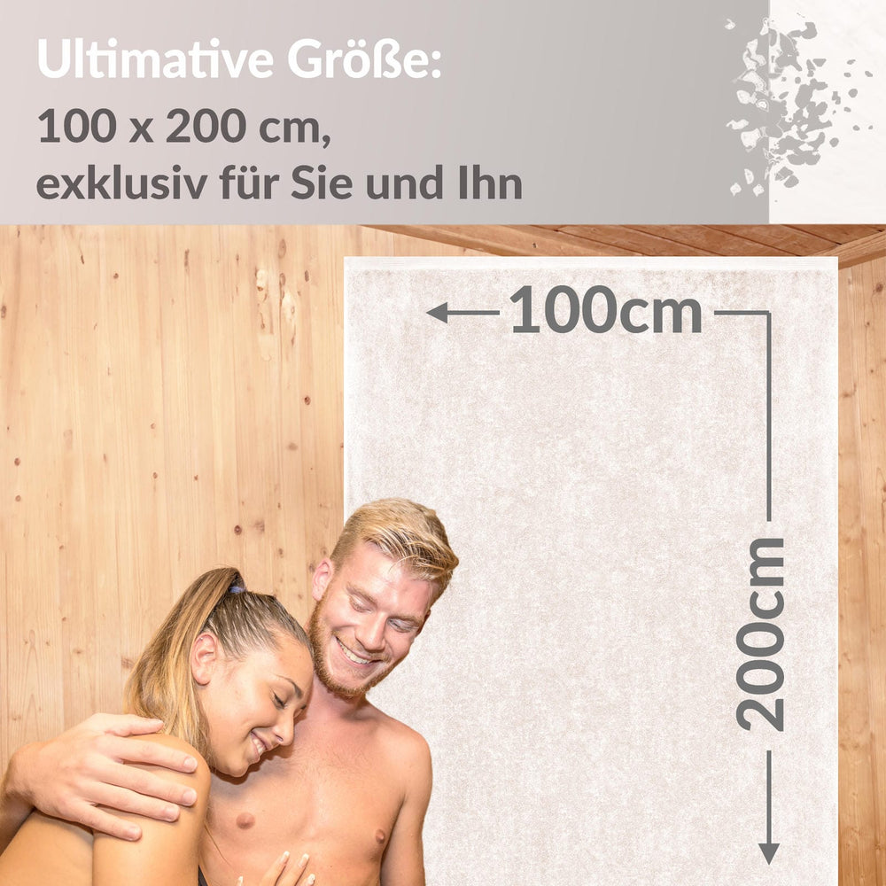 XXL Saunahandtuch 100x200 cm Lillby Natur