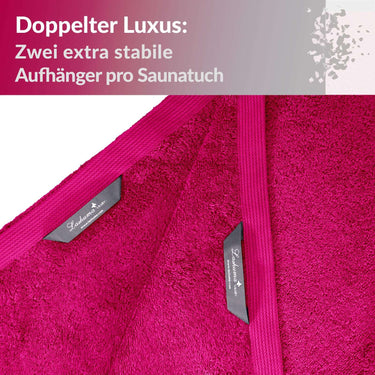 XXL Saunahandtuch 100x200 cm Lillby Pink – Purpur