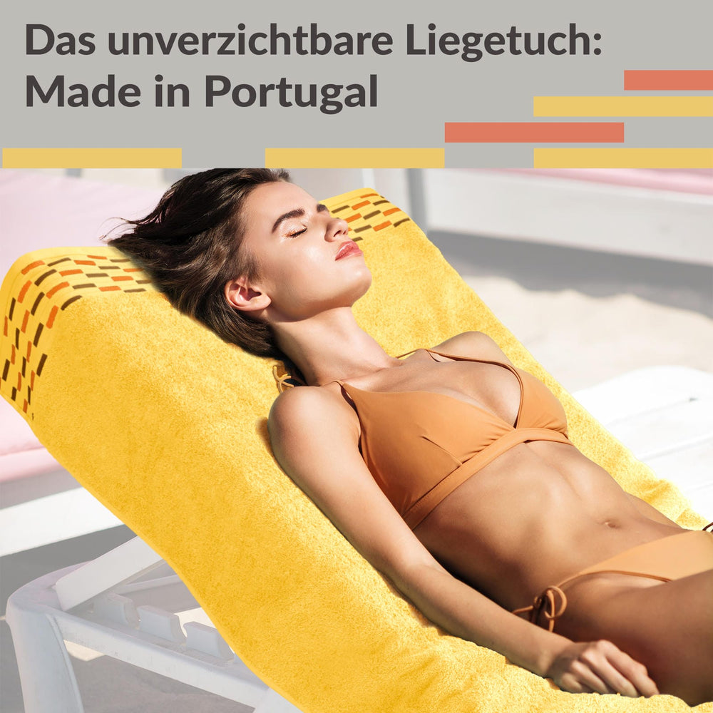 XL Saunahandtuch 80x200 cm superflauschig  Gelb - Aprikose