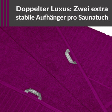 Saunatuch 85x200 cm Violett - Orchidee, Kopenhagen Saunahandtuch
