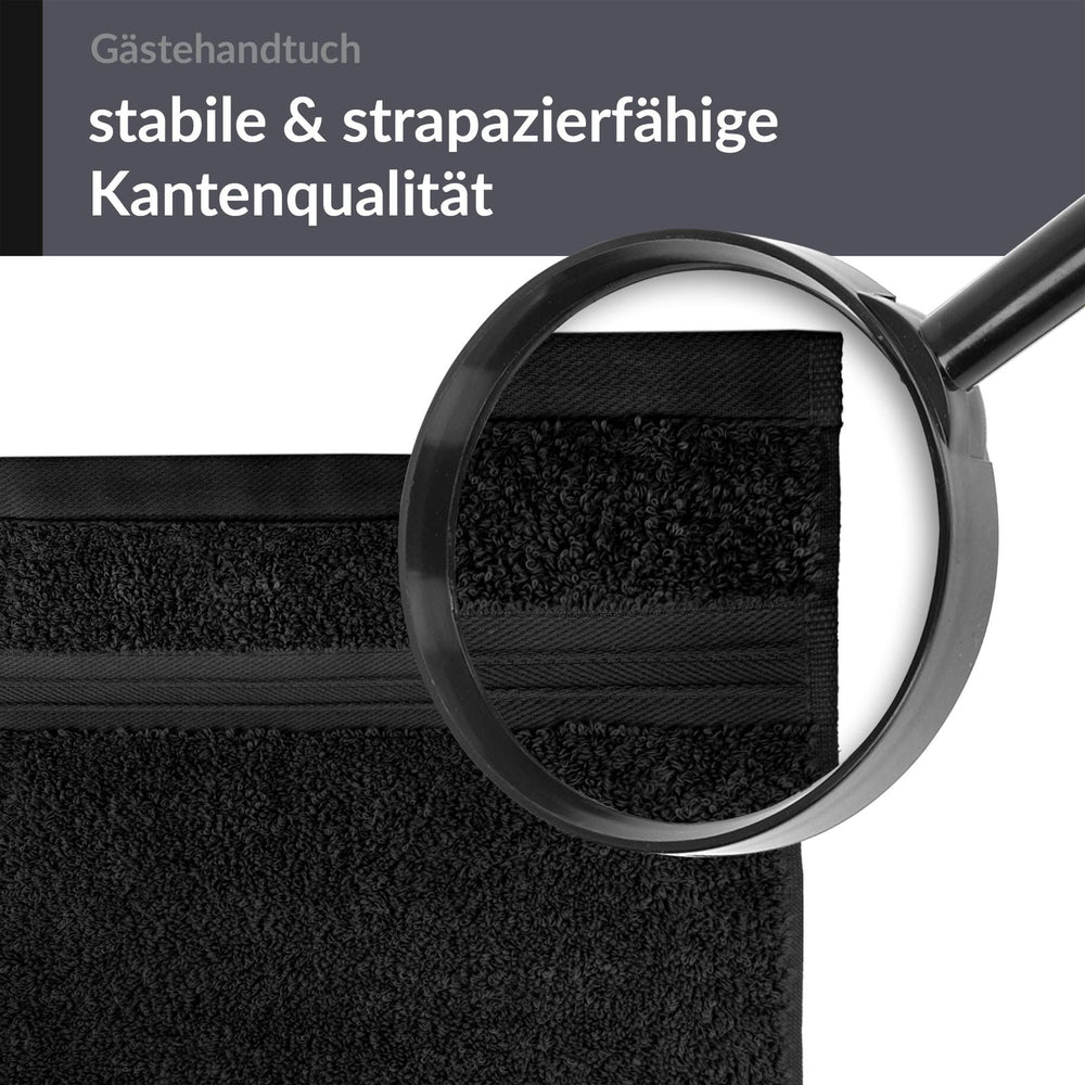 Gästehandtuch 30x50 cm Schwarz