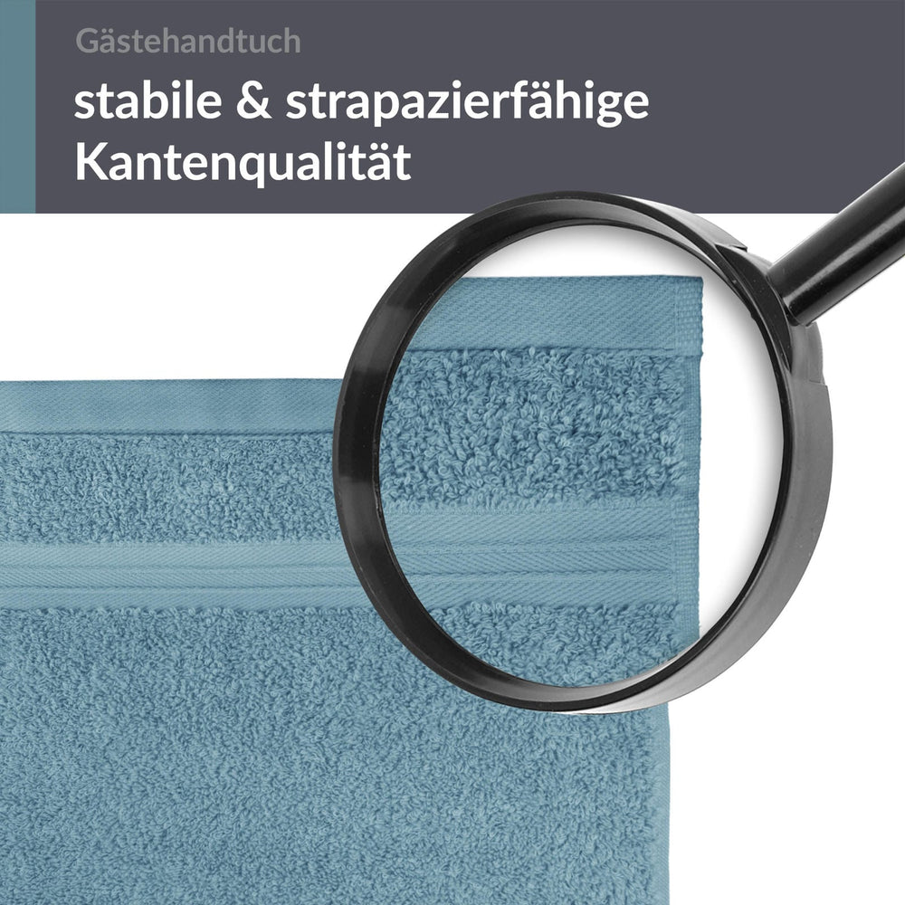 Gästehandtuch 30x50 cm Blau - Tauben