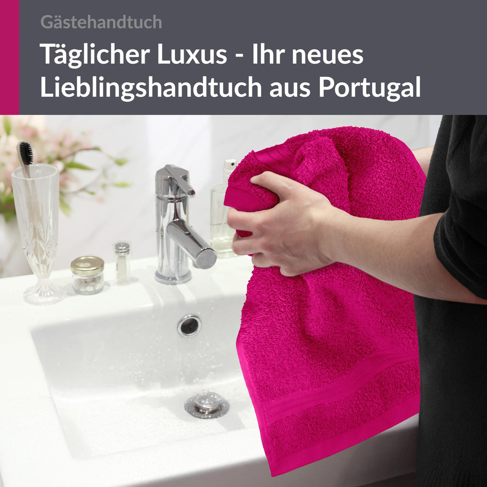 Gästehandtuch 30x50 cm Pink - Purpur