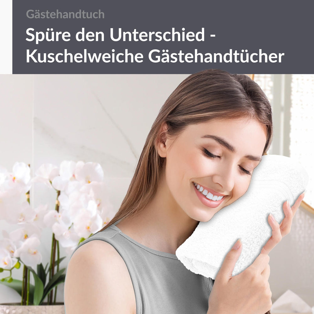 Gästehandtuch 30x50 cm Weiß