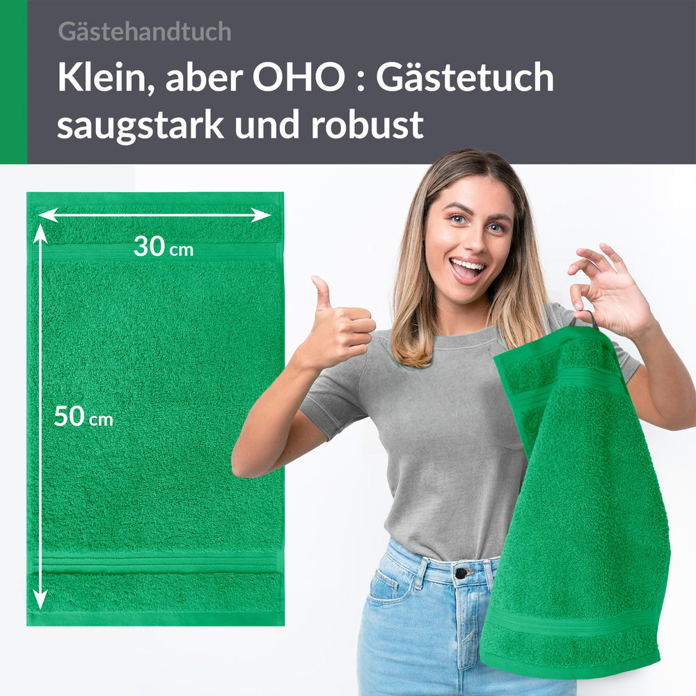 Gästehandtuch 30x50 cm Grün - Forst