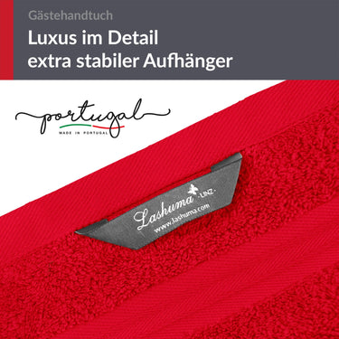 Gästehandtuch 30x50 cm Rot - Scharlach