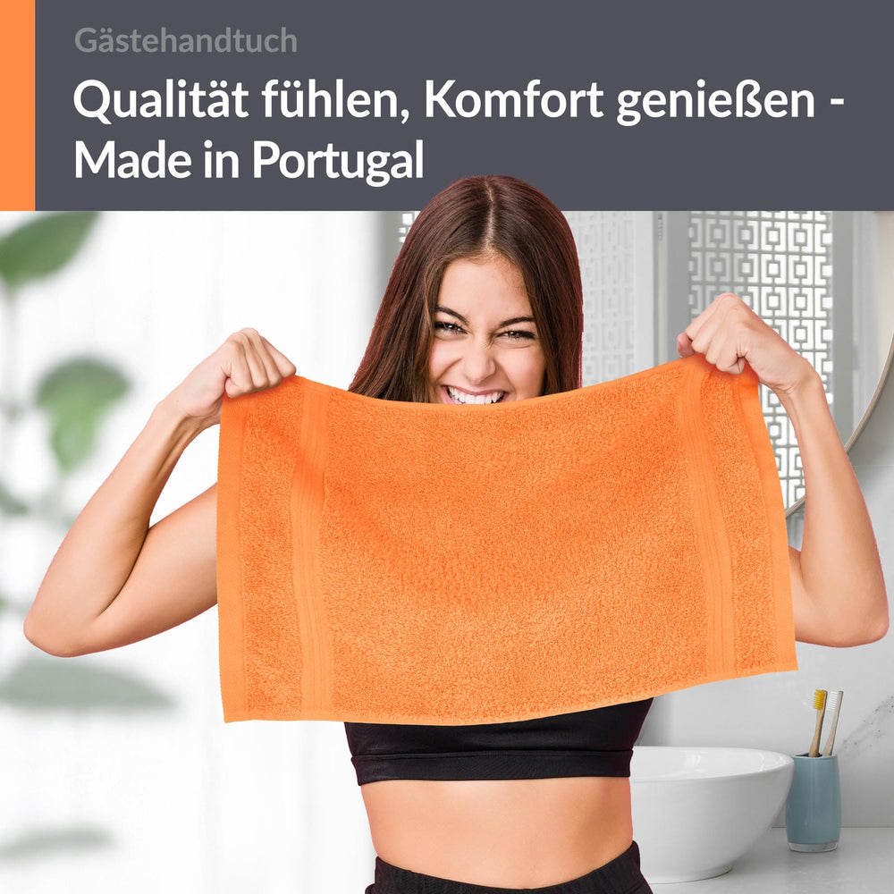 Gästehandtuch 30x50 cm Orange - Blutorange