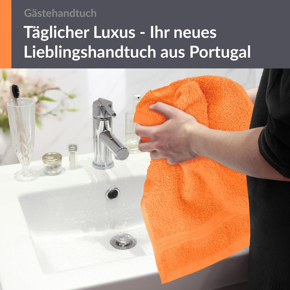Gästehandtuch 30x50 cm Orange - Blutorange