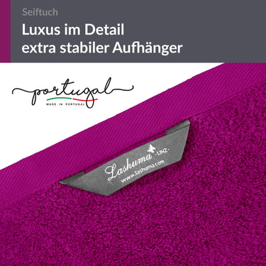 Seiftücher 30x30 cm, 6er Set Waschlappen Violett - Orchidee