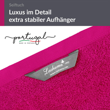 Seiftücher 30x30 cm, 6er Set Waschlappen Pink - Purpur