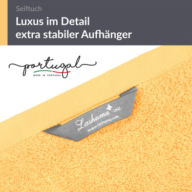 Seiftücher 30x30 cm, 6er Set Waschlappen Gelb - Aprikosen