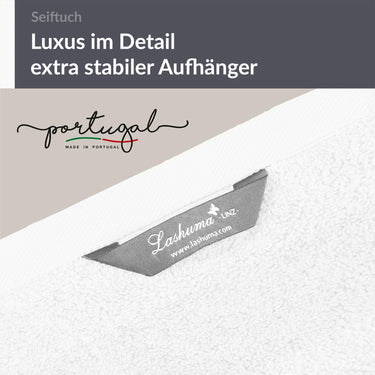 Seiftuch 30x30 cm, 2er Set Waschlappen Weiß