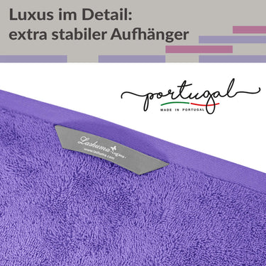 Handtuch Set 50x100 cm, Lugano 2er Frotteetücher Lila - Lavendel