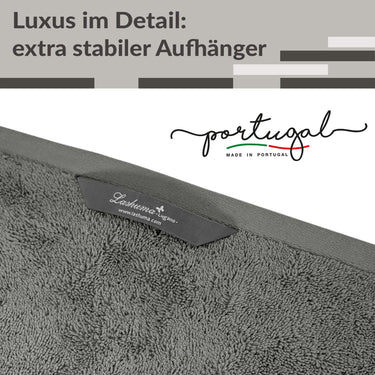 Gäste Handtuchset 30x50 cm Grau - Dunkel, Lugano 4 Stück kleine Handtücher