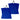 Waschlappen 30x30 cm 2er Blau - Azur
